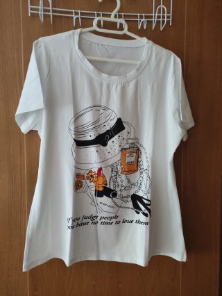 Camiseta blanca mujer One size