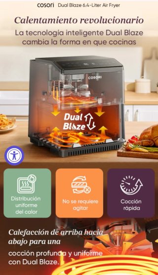 Freidora de Aire Cosori Dual Blaze Chef Edition