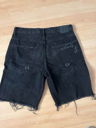 Bershka Pantalones Vaqueros Negros Rotos