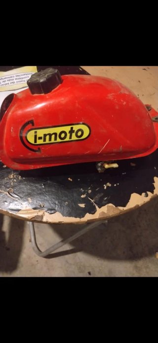 Depósito Gasolina i-moto Enduro Rojo