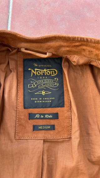 Cazadora Motera Ante Norton Talla M