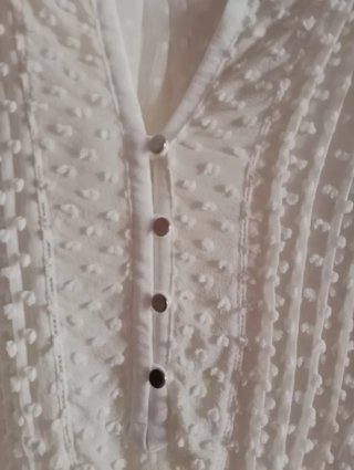 Blusa Mango Mujer Blanca