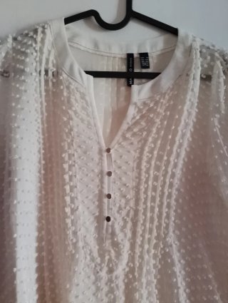 Blusa Mango Mujer Blanca