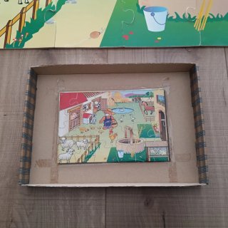 Puzzle madera granja infantil de 26 piezas