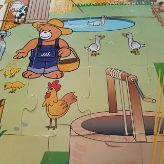 Puzzle madera granja infantil de 26 piezas