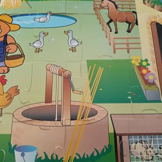 Puzzle madera granja infantil de 26 piezas