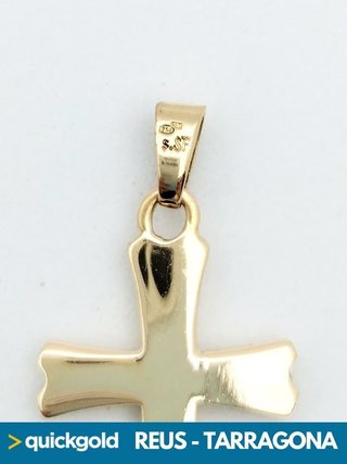 035-03-00434 CRUZ DE ORO BICOLOR DE 18K