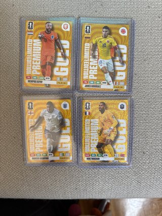 Lote 4 Cromos Adrenalyn XL Gold Premium