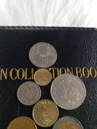 8 Moedas Antigas Portugal-Coleção Valores