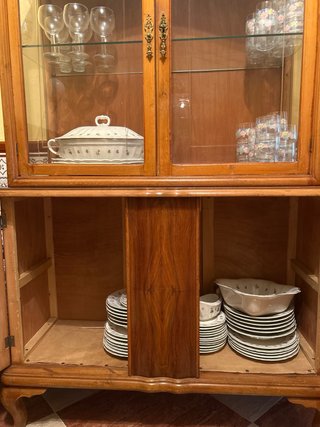 Vitrina Aparador Vintage Madera Maciza