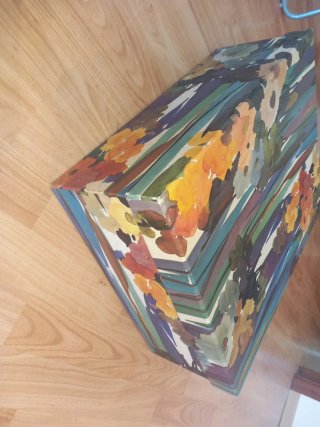Caja decorativa floral