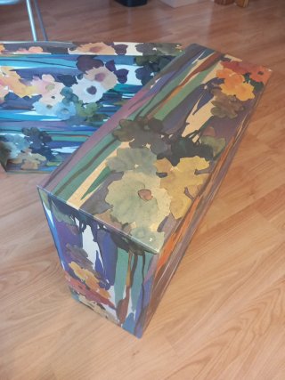 Caja decorativa floral