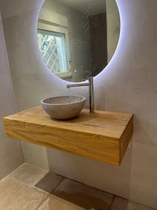 Mueble de baño a medida de madera