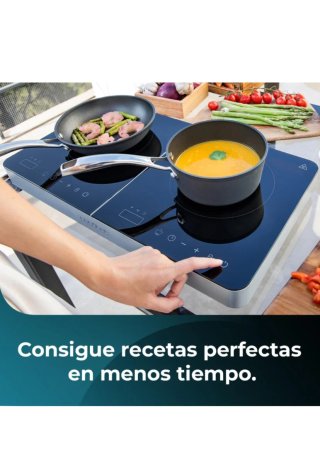 Placa Inducción Portátil Cecotec Doble