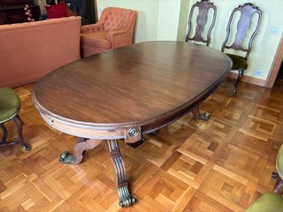 Mesa Comedor Extensible Clásica Patas Garra