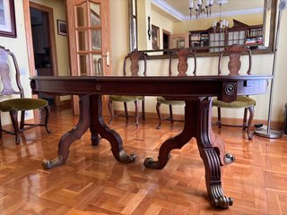 Mesa Comedor Extensible Clásica Patas Garra