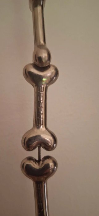 Cadena para cartera con eslabones de hueso