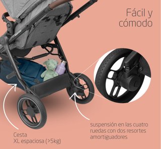 Maxi-Cosi Zelia S Trio carrito bebé 3 piezas gris