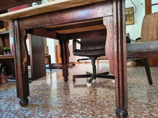 Mesa Comedor Madera y Mármol