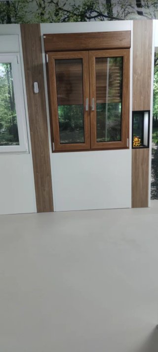 Ventana PVC 2 hojas con persiana