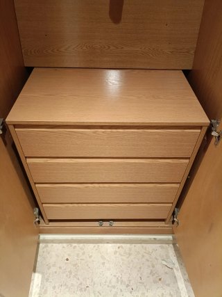 Cajonera Roble 70x45 - 4 Cajones + balda 79,2 x 57
