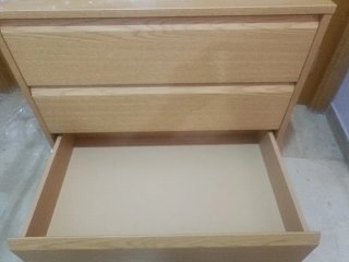 Cajonera Roble 70x45 - 4 Cajones + balda 79,2 x 57