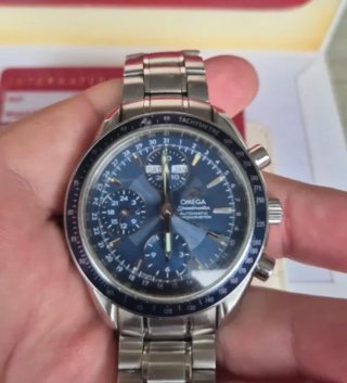 Omega Speedmaster Cronómetro Automático Azul