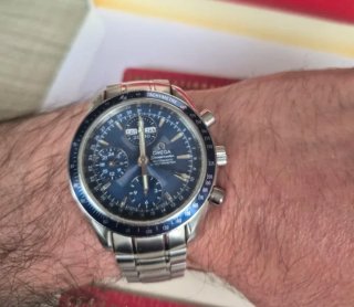 Omega Speedmaster Cronómetro Automático Azul
