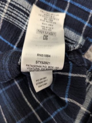Camisa Patagonia Talla S