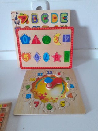 Juegos educativos madera niños