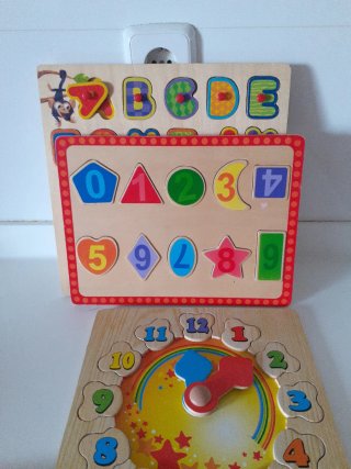Juegos educativos madera niños
