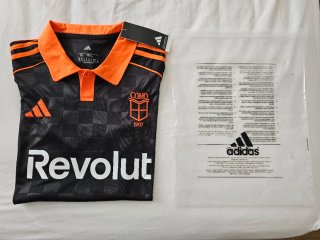 Camiseta Fútbol COMO Italia Negra Talla L