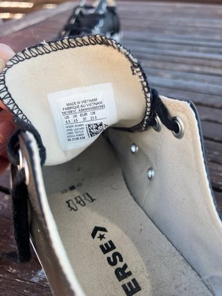 Converse Piel Negras Plataforma