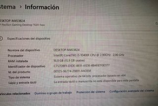PC Gaming i5+GTX 1650 SUPER+16GB RAM (Negociable)