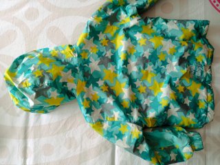 Chaqueta infantil estrellas y  acolchada rosa