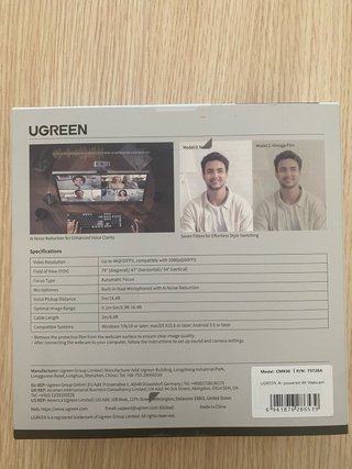 Webcam UGREEN FineCam Pro 4K 30FPS AI