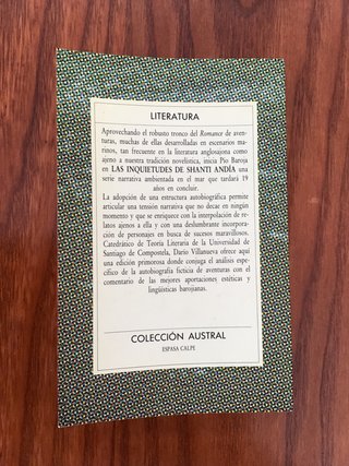 Las Inquietudes De Shanti Andia (Spanish Edition)