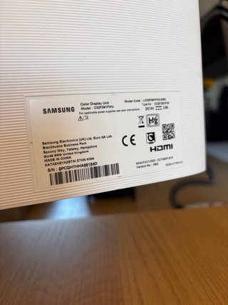 Monitor Samsung Curvo Bianco 32"