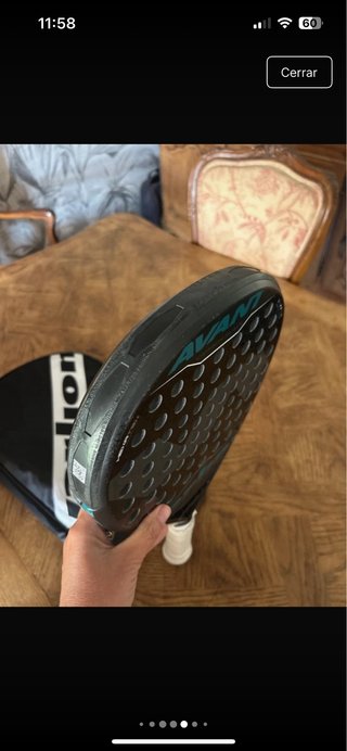 Pala Varlion Carbon Black con funda. Uso 1 partido