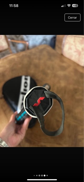 Pala Varlion Carbon Black con funda. Uso 1 partido
