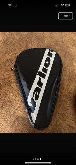 Pala Varlion Carbon Black con funda. Uso 1 partido
