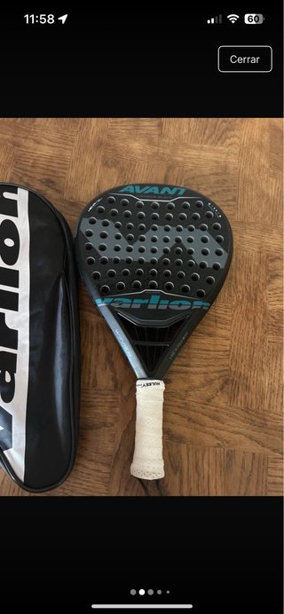 Pala Varlion Carbon Black con funda. Uso 1 partido