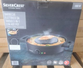 SilverCrest Barbacoa Eléctrica 2-en-1 con Hot Pot