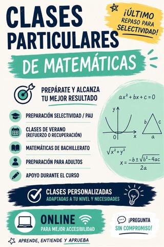 Clases particulares de Matemáticas online