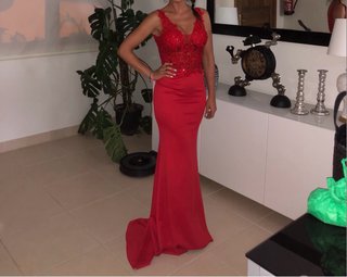 Vestido de fiesta rojo