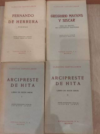 4 Libros Clásicos Castellanos Espasa Años 70x 8€