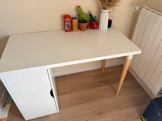 Escritorio mesa de Ikea 120x60 con almacenaje