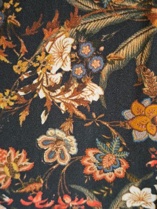 Kimono Bershka floral azul talla única