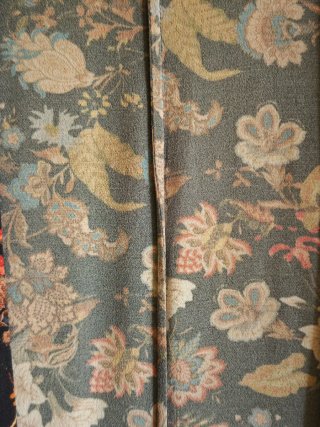 Kimono Bershka floral azul talla única