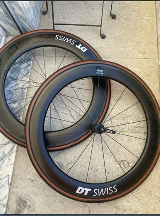Bicicleta Cervelo máRuedas DT Swiss, perfil 80/50.